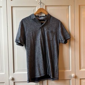 Denim & Flower, Flower Patterned Polo, Size M